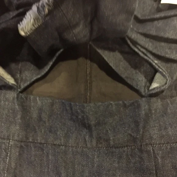 NWT Whit Anthropologie Denim Cutout Knot Dress 8 blue bow - Picture 4 of 8